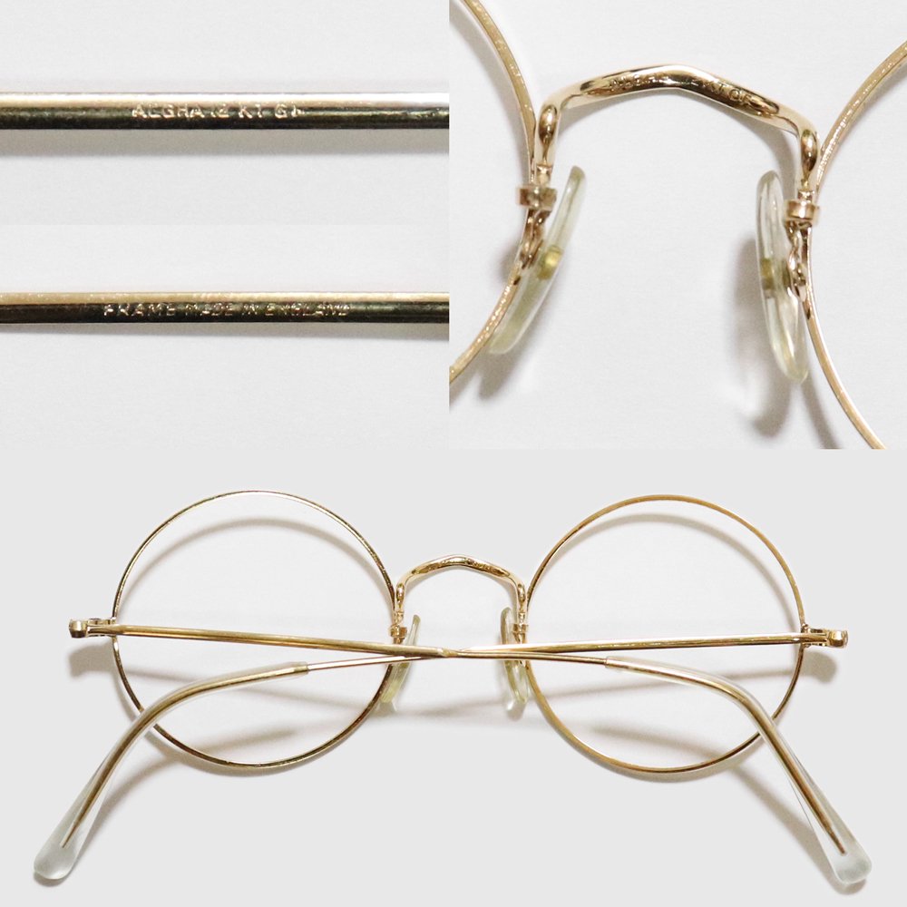 Vintage 1960's Algha Works 12KTGF Side-Mount Eyeglasses [44-21 