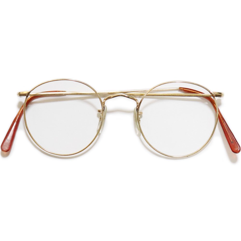 Vintage 1970's Algha Works Panto Round Eyeglasses [45-21] -Made in England-