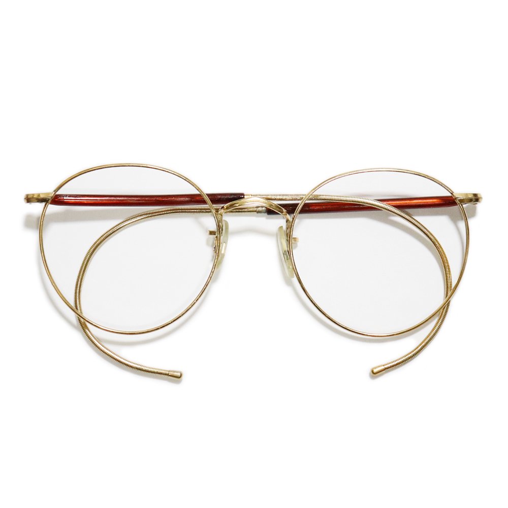 Vintage 1980's Algha Works 14KTGF Panto Round Eyeglasses [49-21] -Made in England-