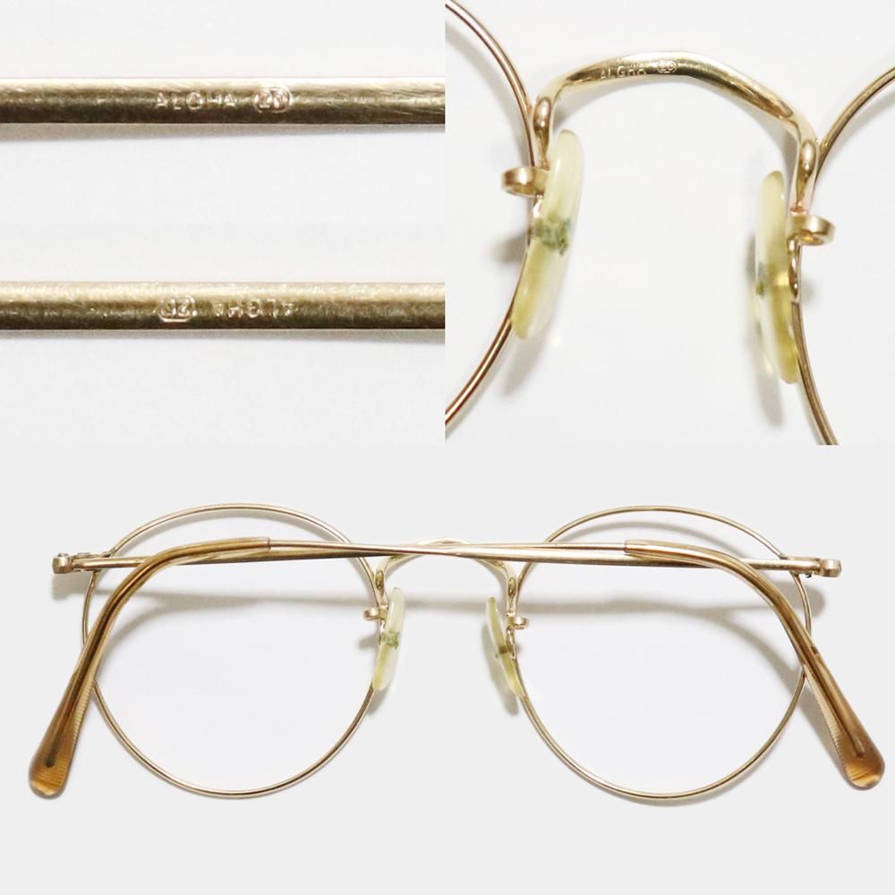 Vintage 1970's Algha Works Panto Round Eyeglasses [44-21