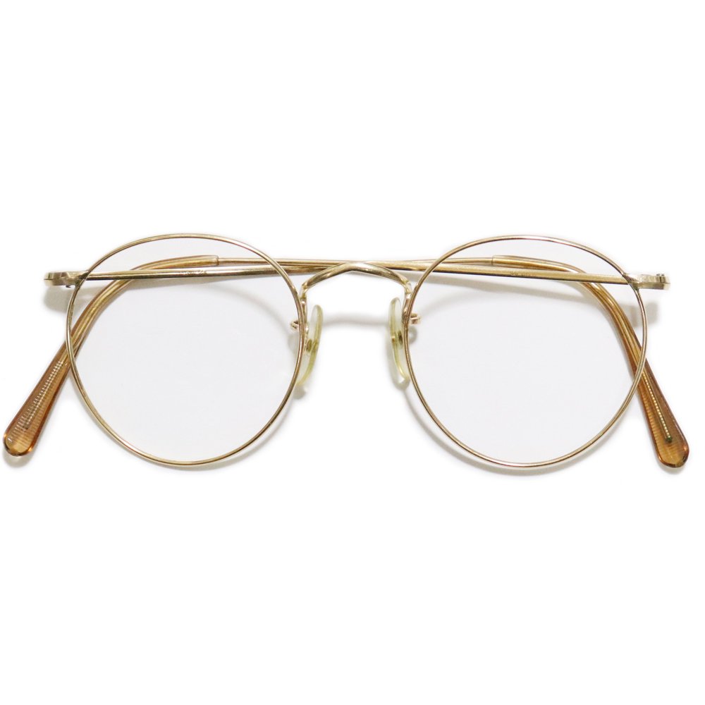 Vintage 1970's Algha Works Panto Round Eyeglasses [44-21] -Made in England-