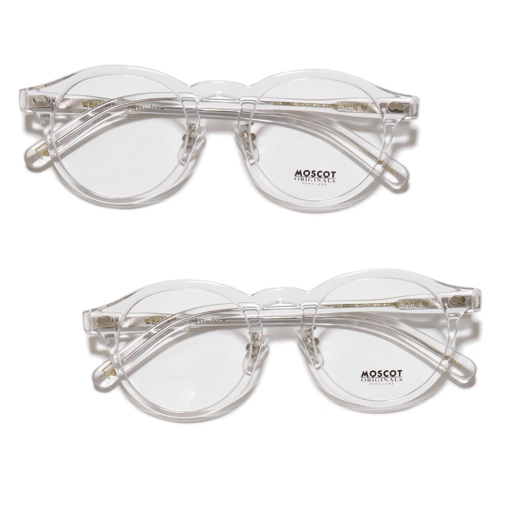 Moscot Miltzen Eyeglasses with Nose Pads -Crystal- ｜ モスコット