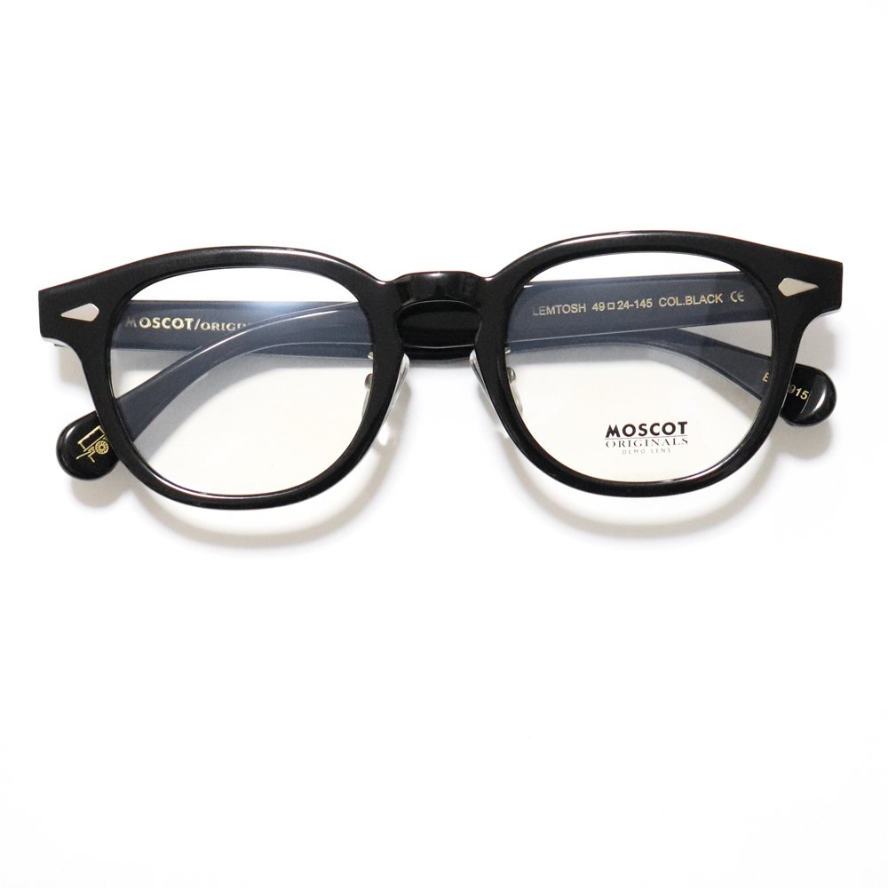 Moscot Lemtosh Eyeglasses with Nose Pads -Black- ｜ モスコット レムトッシュ - American  Classics