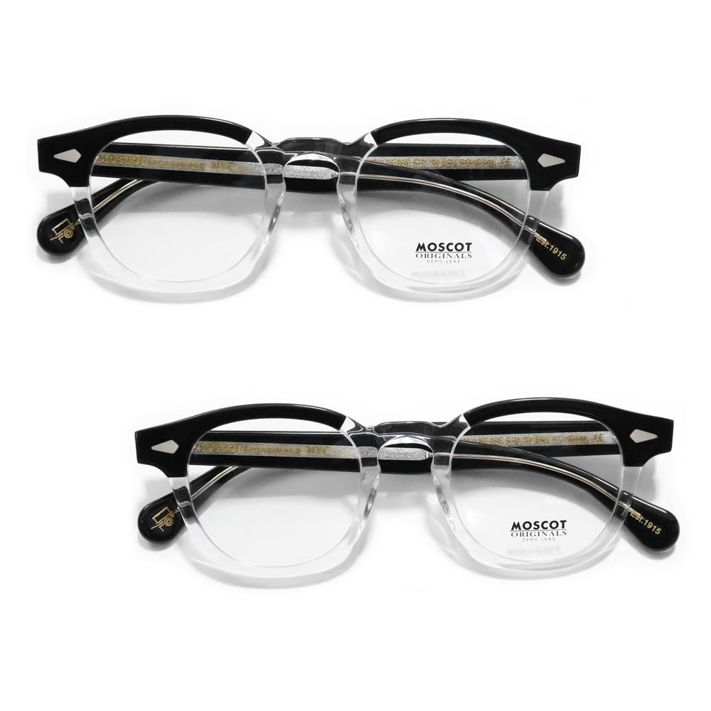 MOSCOT LEMTOSH/モスコット 46M BLACK/CRYSTA - サングラス/メガネ