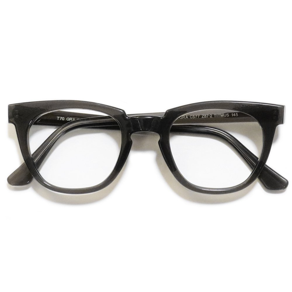 【Deadstock】Vintage 1960's TITMUS Safety Glasses Black Smoke [48-22] -Made in U.S.A.-