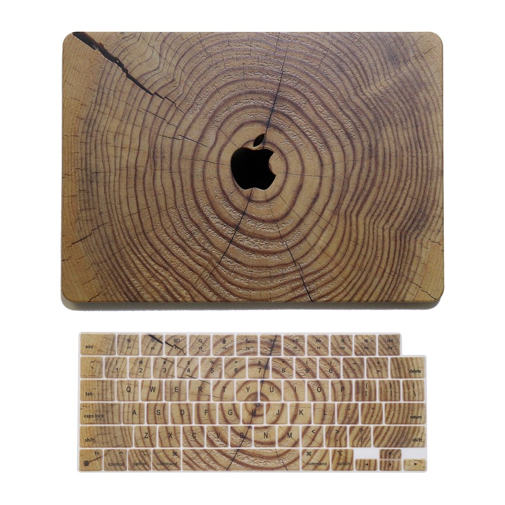 M3 / M2 / M1 Macbook Air Wood Hard Shell Case & Wood US Keyboard Cover ｜  マックブック 木目調 ウッド カバーケース - American Classics