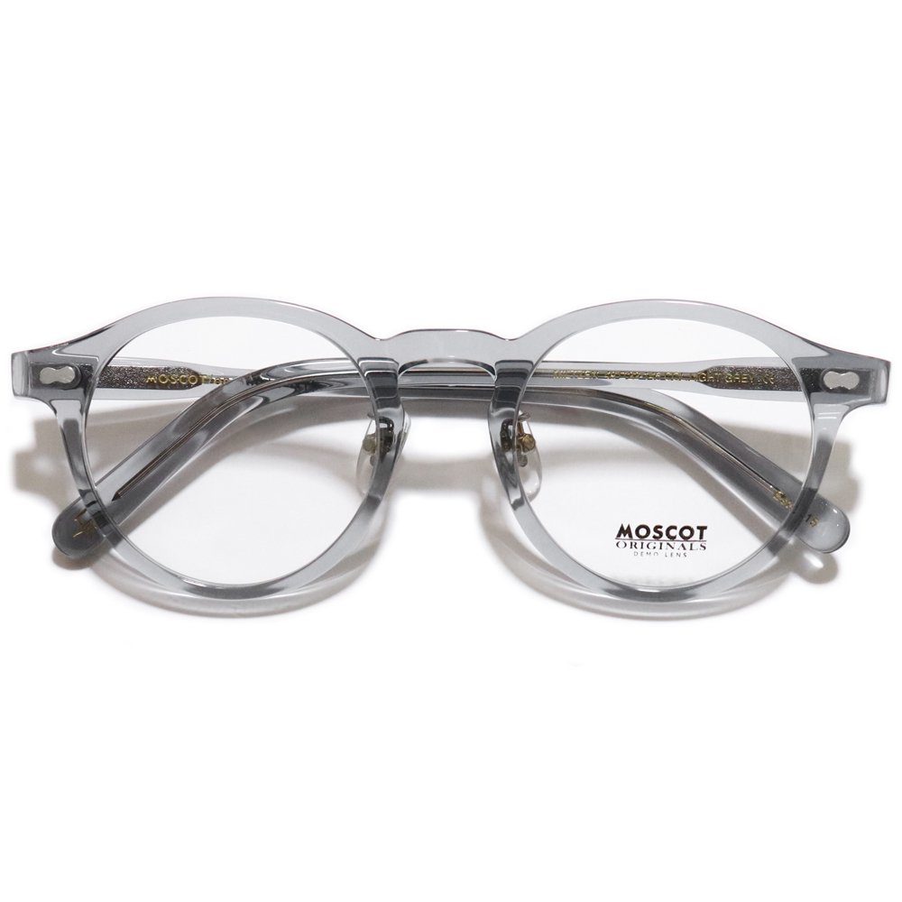 Moscot Miltzen Eyeglasses with Nose Pads -Light Grey- ｜ モスコット ミルゼン クリスタル  American Classics