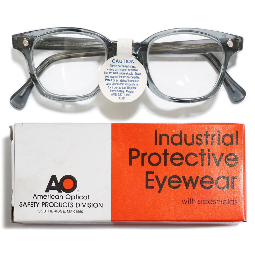 Deadstock】Vintage 1950's American Optical Safety Glasses Gray 