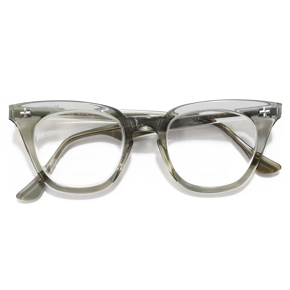 Vintage 1950's Bausch&Lomb Safety Glasses Smoke Gray [46-20] -Made 
