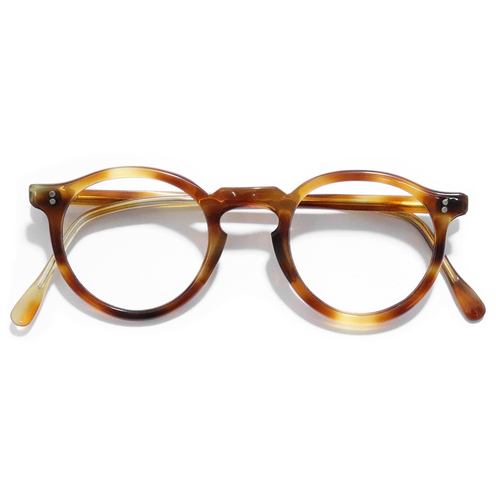 Vintage 1940's French Panto Eyeglasses Amber -Hand Made in France-