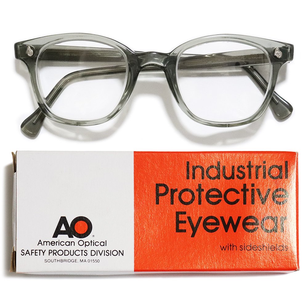 Deadstock】Vintage 1950's American Optical Safety Glasses Gray 