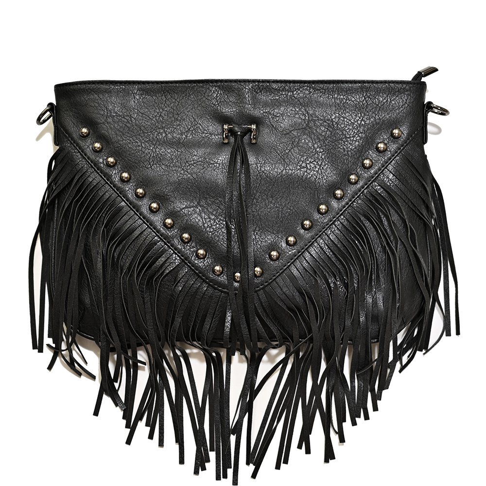 Leather Studs Western Shoulder Bag