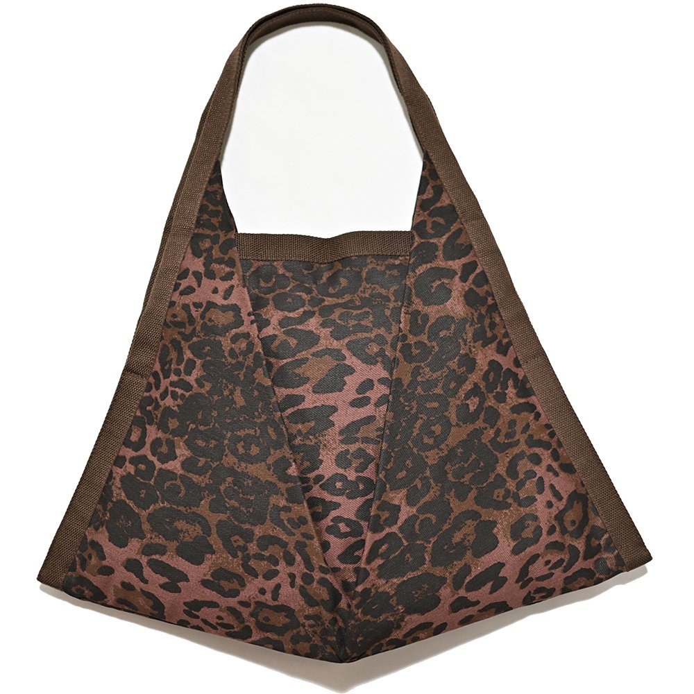 Dark Leopard Triangle Canvas Tote Bag