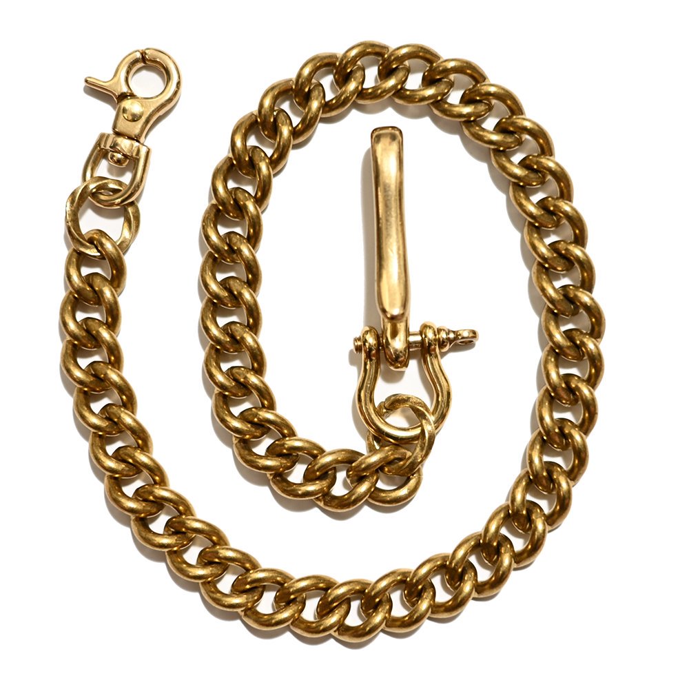 Brass Gold Heavy Wallet Chain