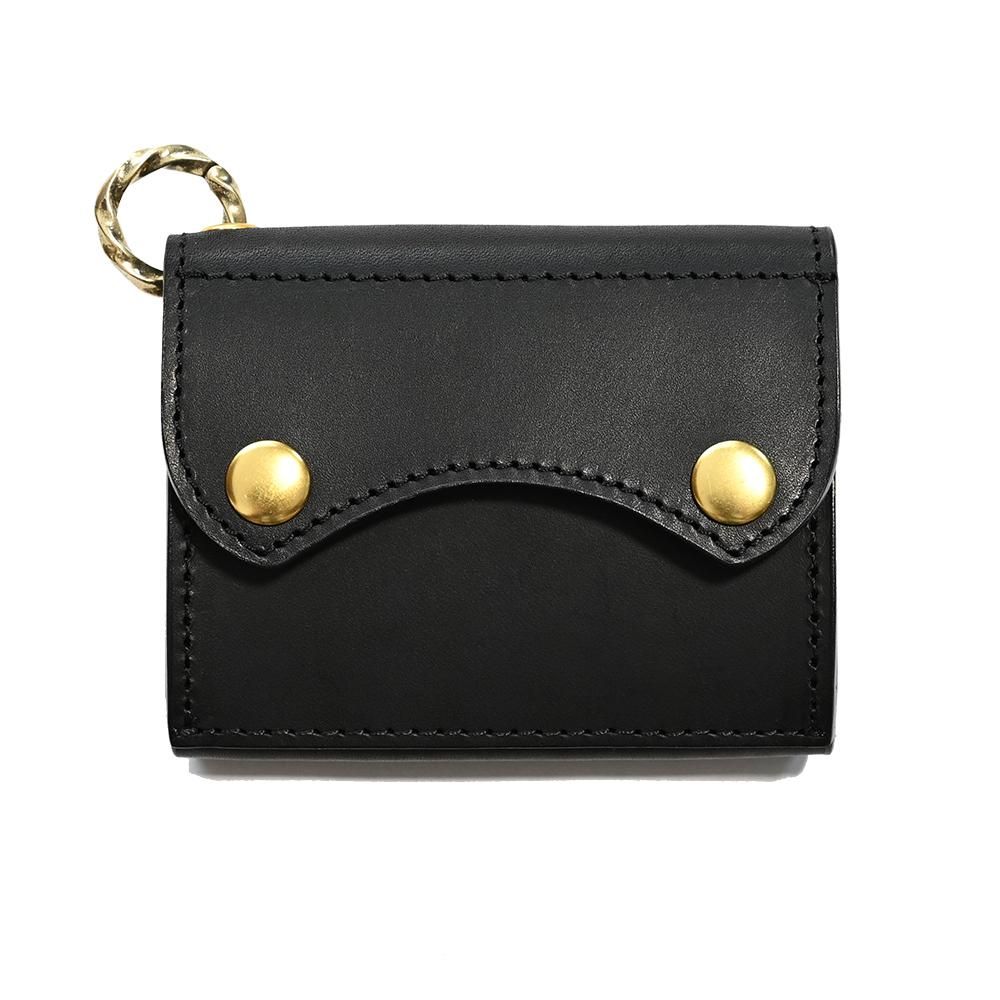 Western Yoke Cowhide Leather Compact Tracker Wallet