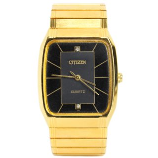 【Dead Stock】Vintage CITIZEN Wrist Watch -2 Dia Stone-