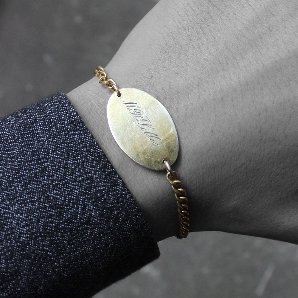 Vintage 1940's WWⅡ Military ID Bracelet -Gold Filled- ｜ ヴィンテージIDブレスレット -  American Classics