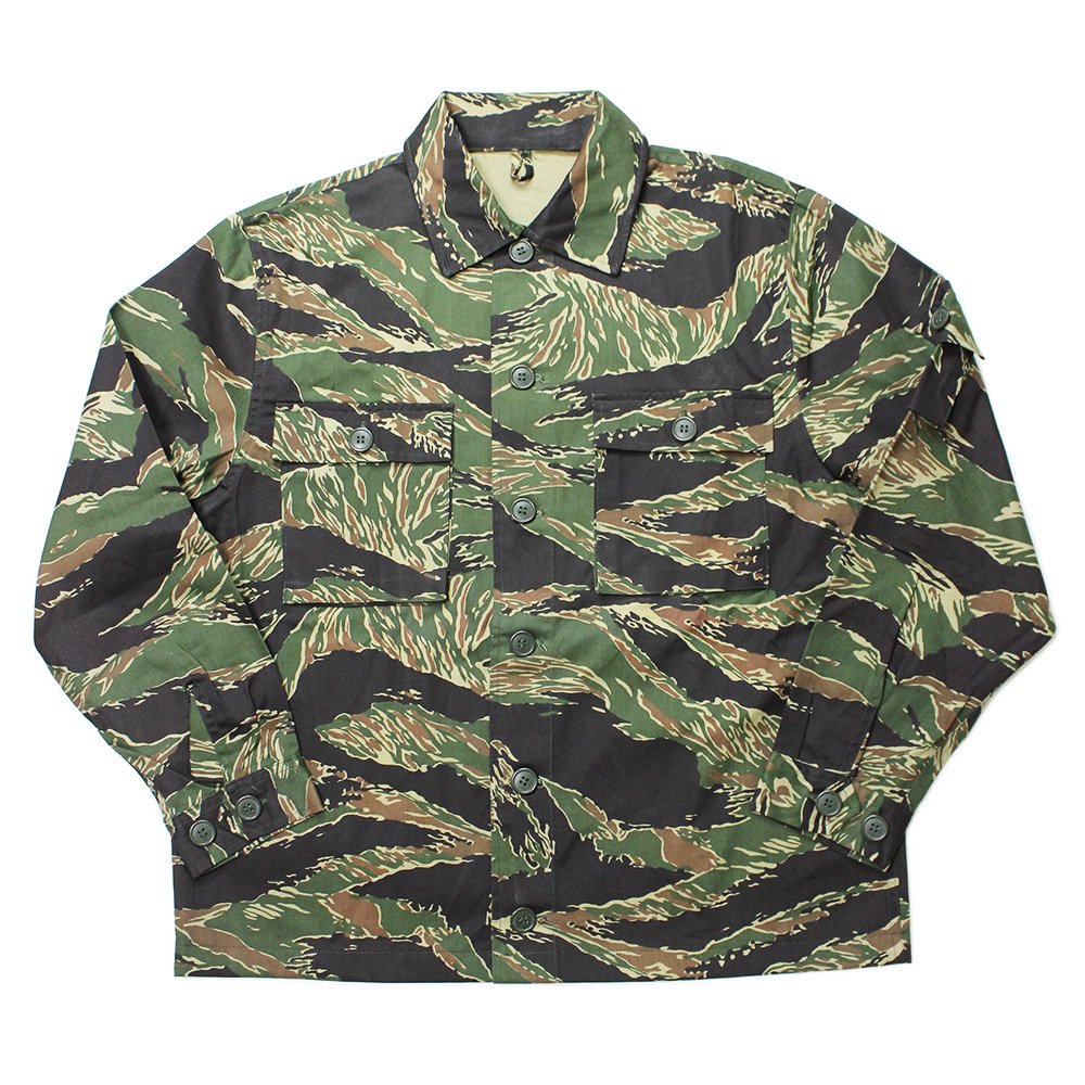 Dead Stock】Vietnam War Tiger Stripe Camouflage Shirt Jacket ｜ ミリタリージャケット -  American Classics