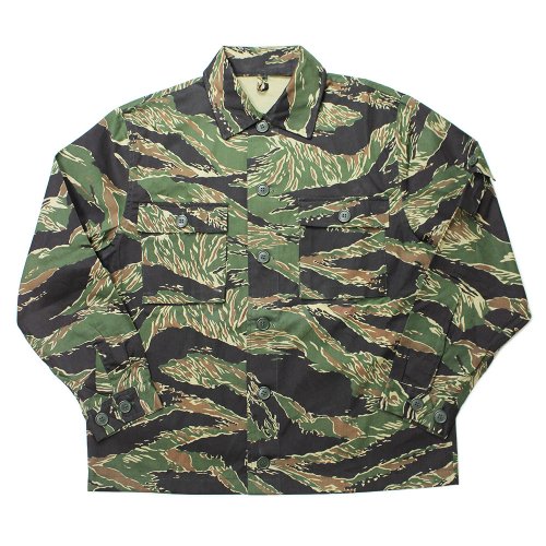 Dead StockMilitary Tiger Stripe Camouflage Shirt Jacket