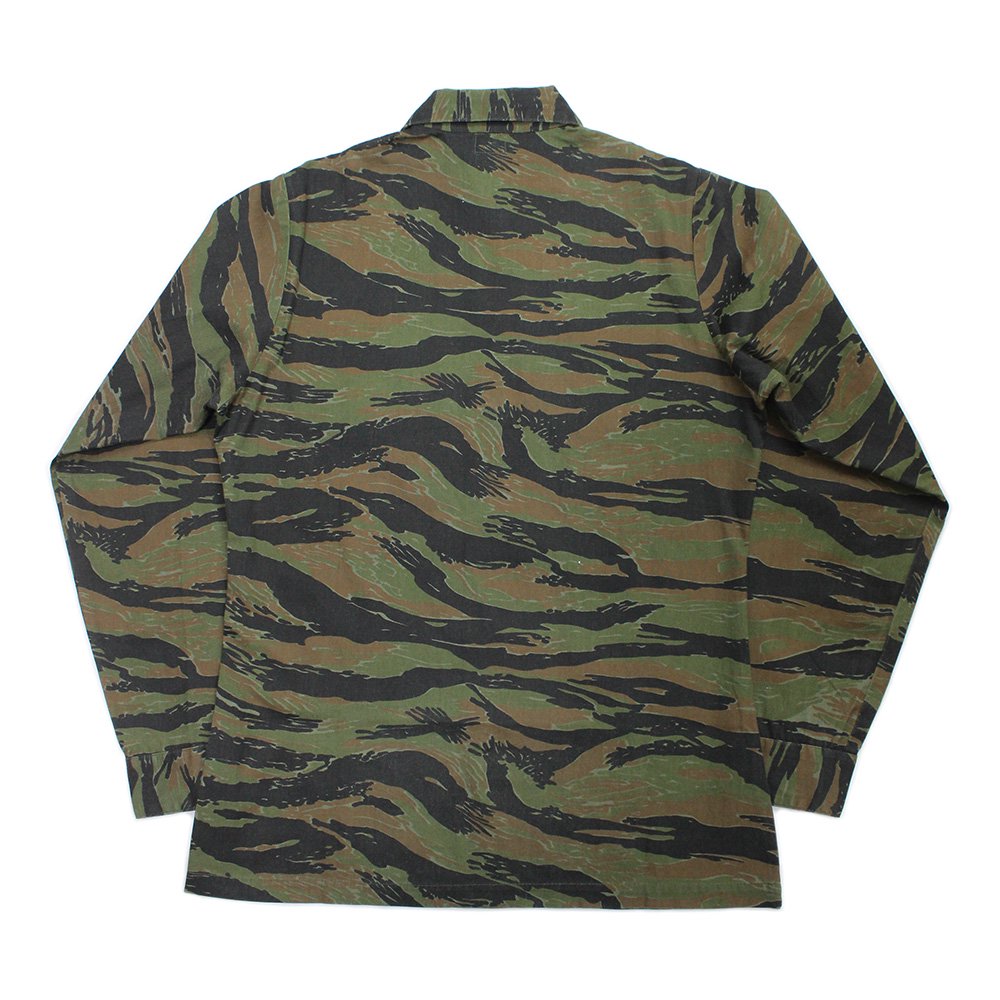 Vintage 80's Tiger Stripe Camouflage Utility Shirt ｜ ミリタリー 