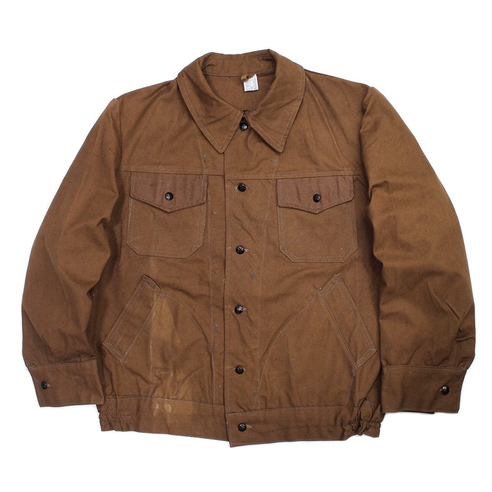 【Dead Stock】Vintage 50's Bulgarian Army Camel Brown Duck Jacket