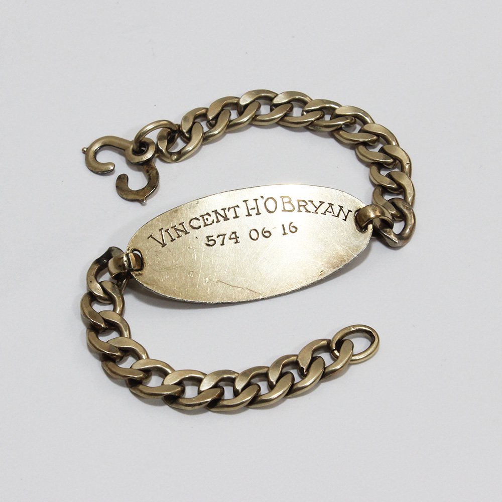 Vintage 40's WWⅡ U.S. Navy Aviator ID Bracelet -12kt Gold