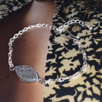 Druzy Bracelet / Silver
