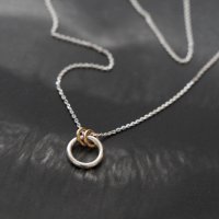 Ring / silver chain necklace