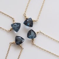 Trilliant London Blue Topaz Necklace