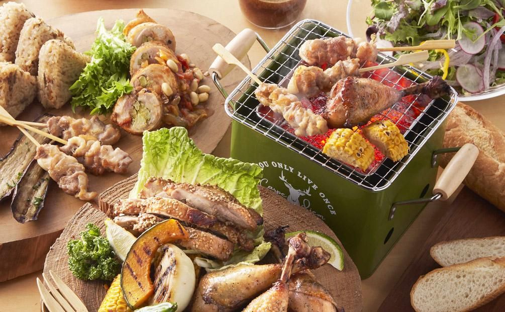 BBQコンロ 肉