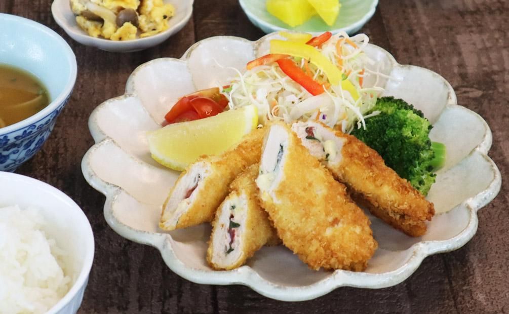 ささみ 梅じそ チーズ フライ