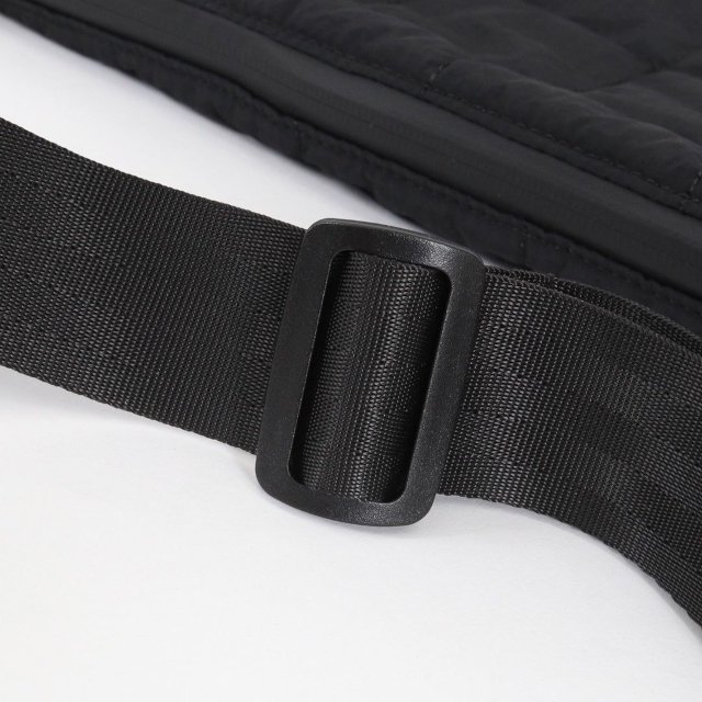 ADAM PATEK square quilt BIG shoulder bag BLACK 6