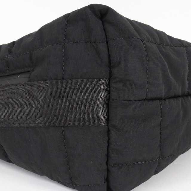 ADAM PATEK square quilt BIG shoulder bag BLACK 7