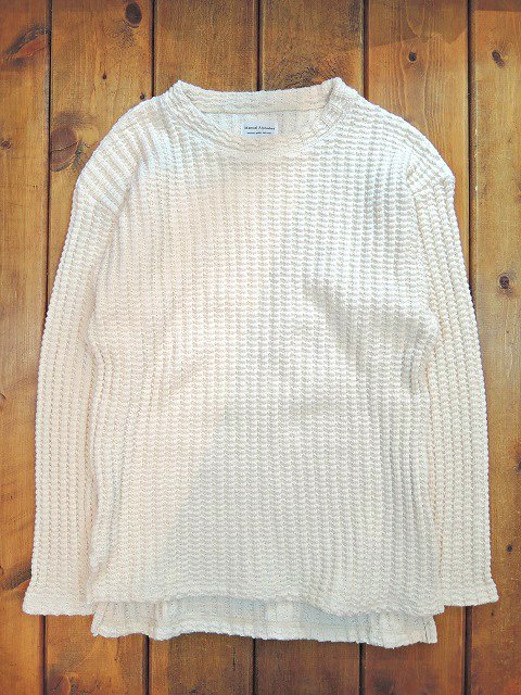【MANUAL ALPHABET】ROUNGH KNITTED SW