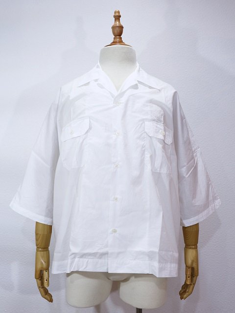 【H.UNIT STORE LABEL】Dolman open collar short sleeves shirt