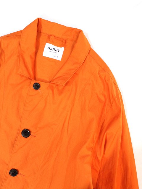 H.UNIT(エイチユニット) - Broadcloth long atelier coat(H-CT002-ORANGE) - ReTrick