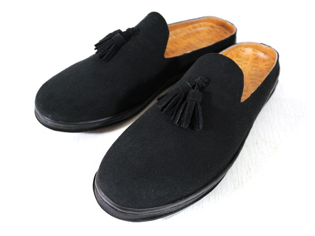 MANEBU(マネブ) - ”PRAN SLIPPER”SUEDE(MNB-024-S-BLACK) - ReTrick