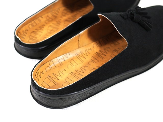 MANEBU(マネブ) - ”PRAN SLIPPER”SUEDE(MNB-024-S-BLACK) - ReTrick