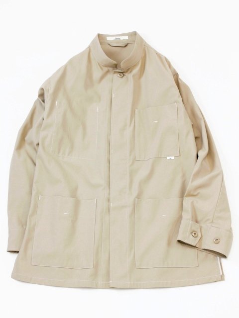 amne(アンヌ) - stitch HARD TWIST GABARDINE jacket(amn-JK-003-BEIGE) - ReTrick