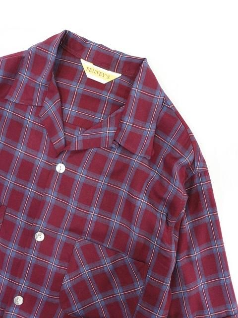 PENNY'S(ペニーズ) - 60s PENNYS SS SHIRTS(PN19S005-RED) - ReTrick