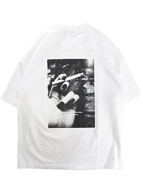 【SLICK】Dropped Shoulders Printed T-Shirt (Unless)：画像2