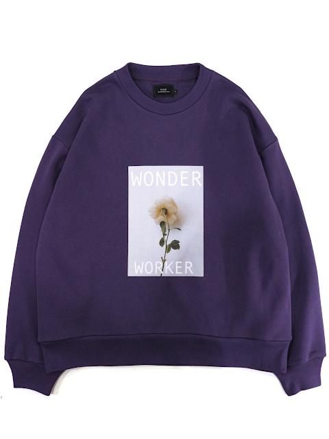 SLICK(スリック) - Printed Oversized Sweatshirt (Wonder Worker 