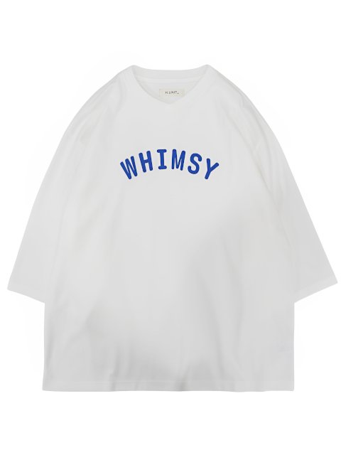 【H.UNIT】Jersey stitch V-neck three-quarter sleeves：画像1