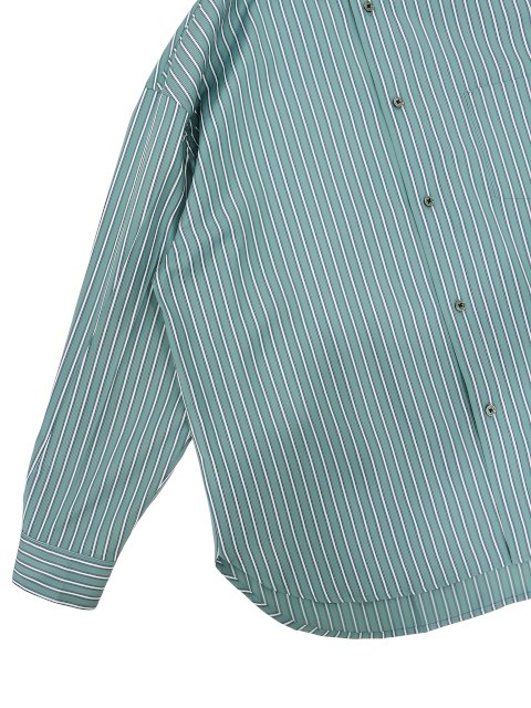【SLICK】100/2 Dobby Stripe Oversized Shirt：画像3