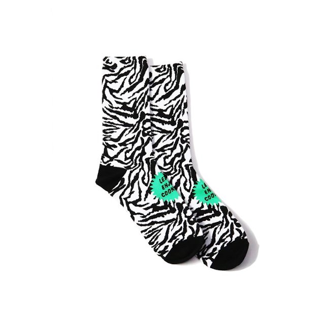 【COOKMAN】Crew Socks Zebra：画像2