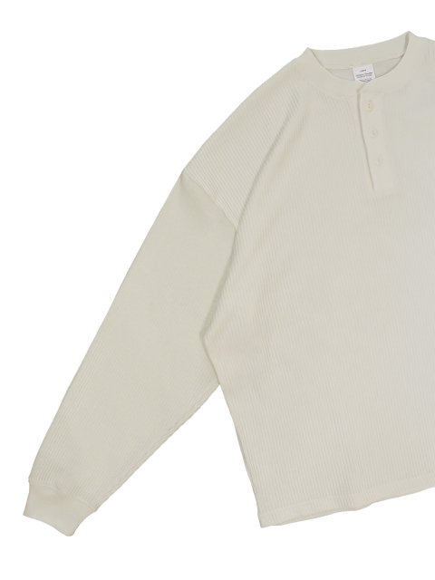  【SEABEES】Henry neck Thermal L/S：画像3