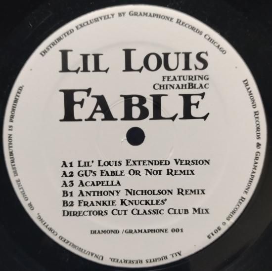 Lil Louis – Fable レコード Lil Louis – Fable – Vinyl (12