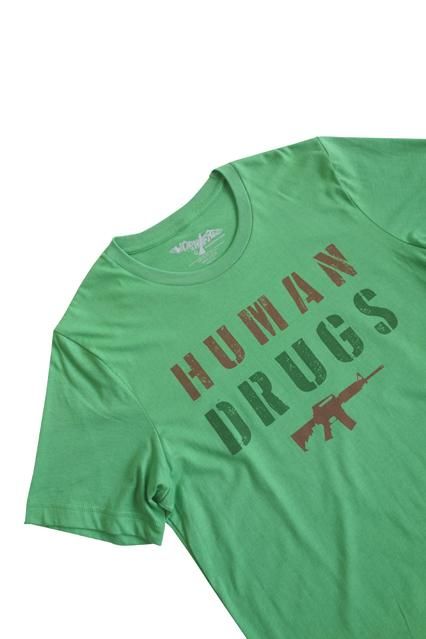 WORN FREE HUMAN DRUGS -JOE STRUMMER-T-Shirt（ヒューマン