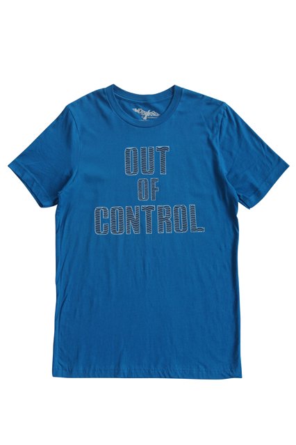 WORN FREE OUT OF CONTROL-JOE STRUMMER-T-Shirt（アウトオブコントロール-ジョーストラマー-Tシャツ）  BLUE - colors＋（カラーズ） online