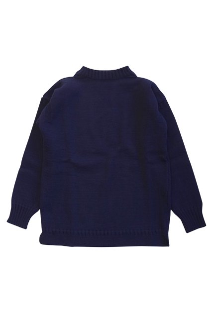 GUERNSEY WOOLENS GUERNSEY SWEATER TRADITIONAL（ガンジーセーター） NAVY -  colors＋（カラーズ） online